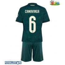 Real Madrid Eduardo Camavinga #6 Bortedraktsett Barn 2026-27 Kortermet (+ Korte bukser)